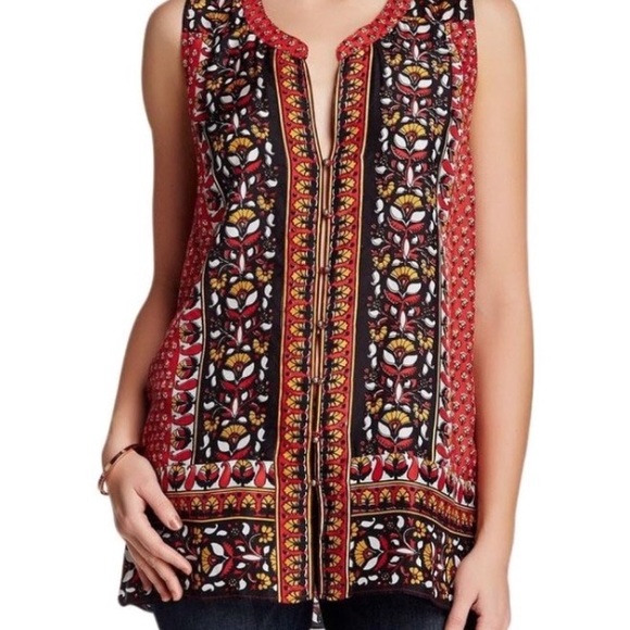 EUC Calypso Silk Sleeveless Blouse - Picture 1 of 7